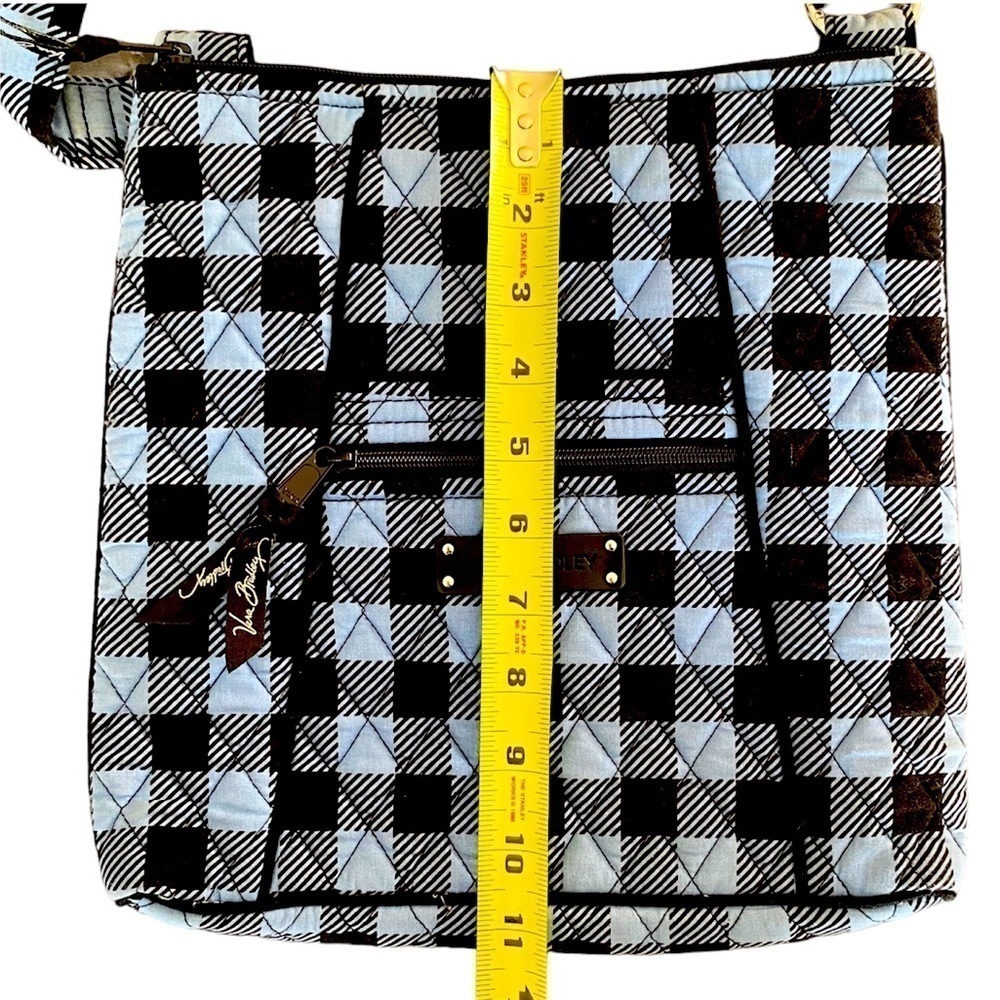 VERA BRADLEY Hipster Crossbody/Shoulder Bag Black/Blue Buffalo Check/Pla… - Picture 10 of 12